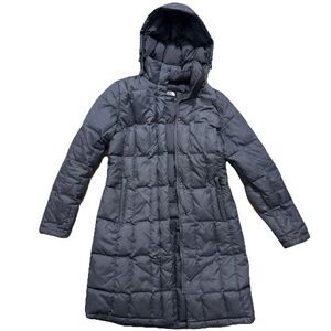 The North Face Metropolis Jacket Women’s Medium Gray Hooded Down Parka READ